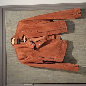 BCBG Faux Suede Jacket